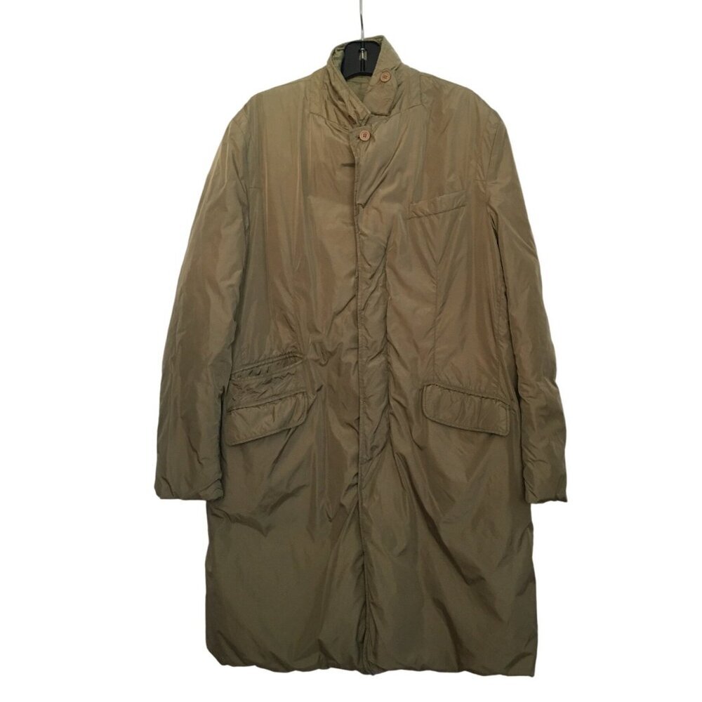 ADD Long  Puffer coat.  Woman  Size 40 Tan   Polyester